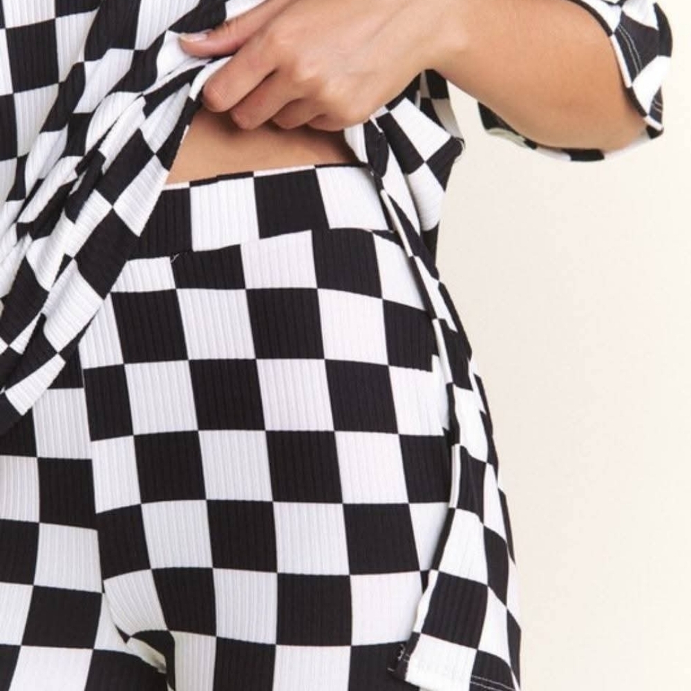New Checkered Top & Pant Set - Picture 3 of 3